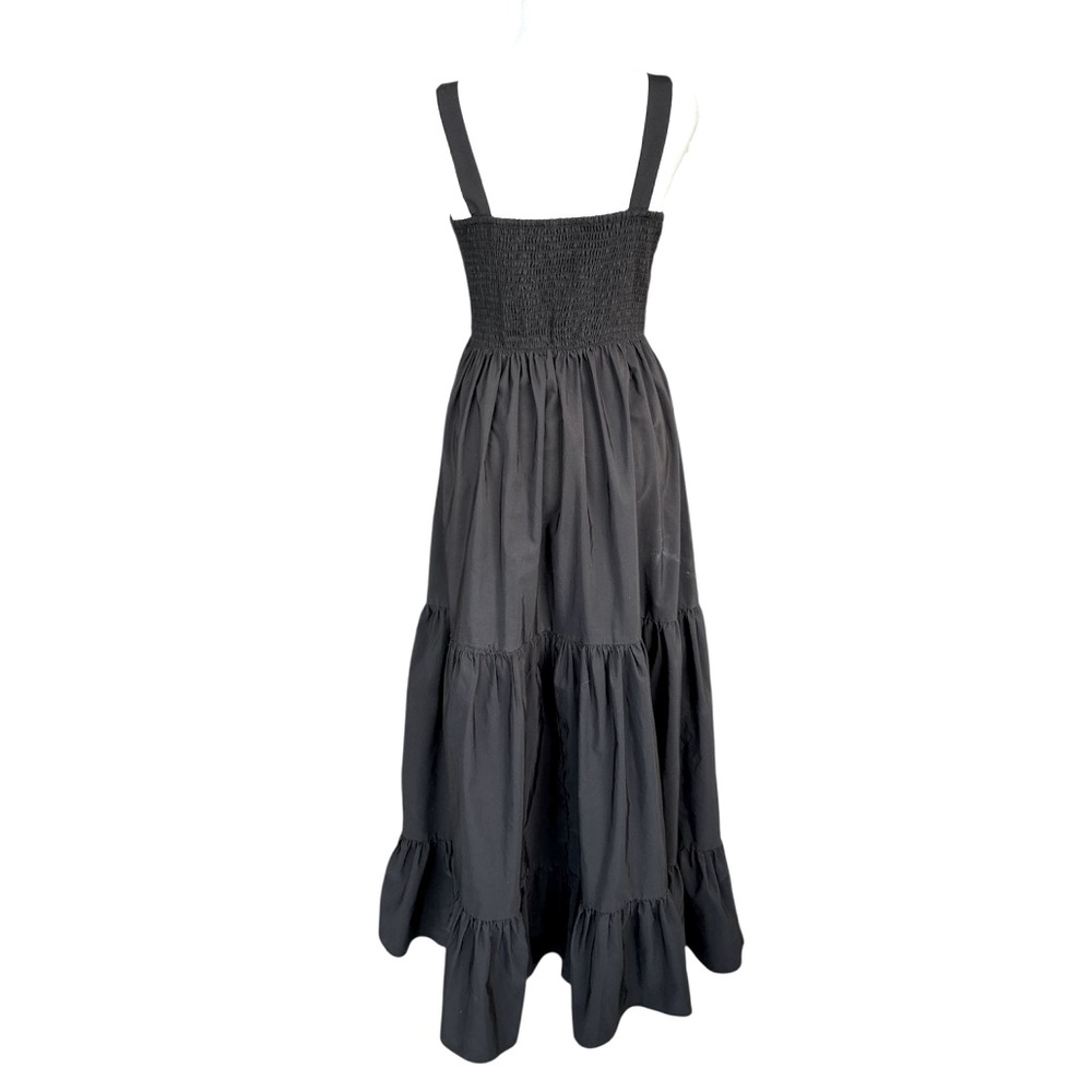 Zara Black Poplin Midi Dress S - Picture 3 of 7